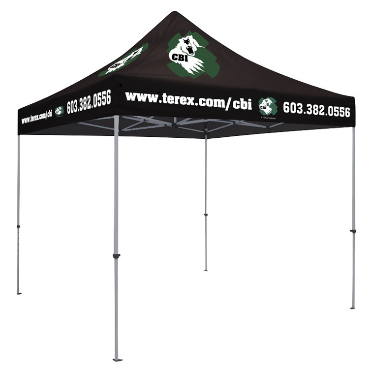 Foldable Tent Gazebo Canopy 10x10Ft Pop Up Trade Show Advertising Customize Outdoor Folding Tents