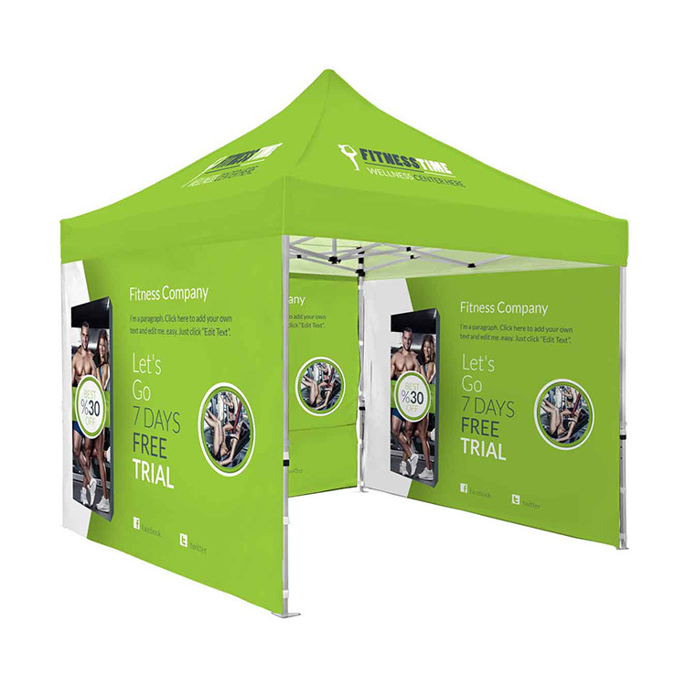 Free design China Commercial Exhibition 10x20ft Outdoor custom printed folding canopy tent