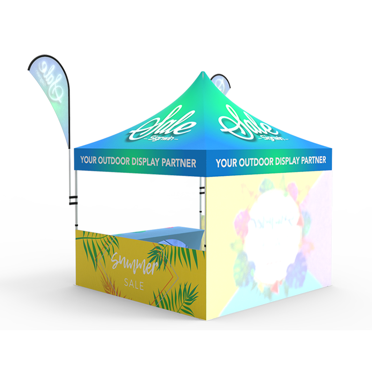 Free design China Commercial Exhibition 10x20ft Outdoor custom printed folding canopy tent