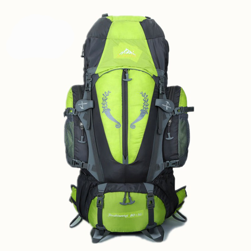 80L Waterproof Mountain Climbing Backpack Large Traveling Camping Hiking Cycling Outdoor Sports Bag Backpack With Back Support