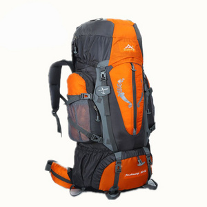 80L Waterproof Mountain Climbing Backpack Large Traveling Camping Hiking Cycling Outdoor Sports Bag Backpack With Back Support