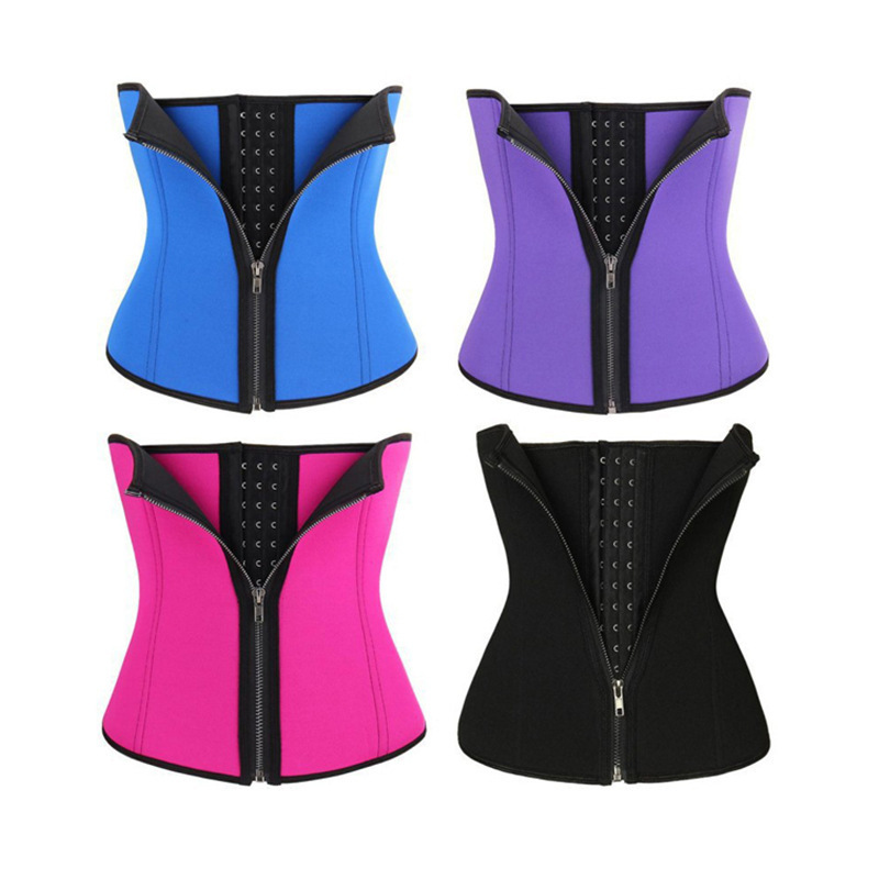 New Compression Belt Strap Zip Sweat Bands Corset Women Shaper Waist Trainer Waist Trimmer