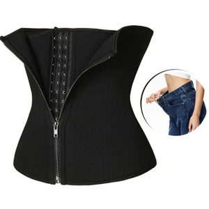 New Compression Belt Strap Zip Sweat Bands Corset Women Shaper Waist Trainer Waist Trimmer