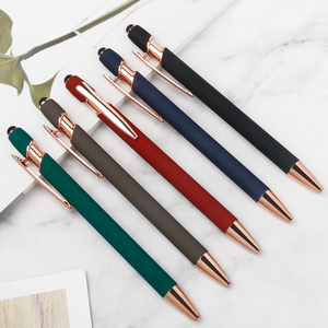 Promotional Gifts Novelty Metal Stylus Touch customized Ball Point Pen Stylus Touch custom logo Metal pens for Hotel