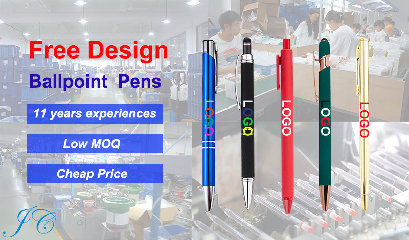 Promotional Gifts Novelty Metal Stylus Touch customized Ball Point Pen Stylus Touch custom logo Metal pens for Hotel