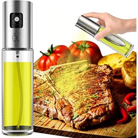 G9 100ml Glass Olive Oil Sprayer Mister Kitchen Cooking BBQ Oil Sprayer Stainless Steel Olive Pump Spray Bottle Oil Dispenser