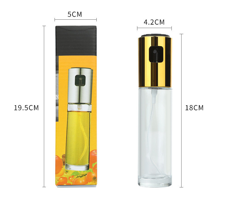 G9 100ml Glass Olive Oil Sprayer Mister Kitchen Cooking BBQ Oil Sprayer Stainless Steel Olive Pump Spray Bottle Oil Dispenser