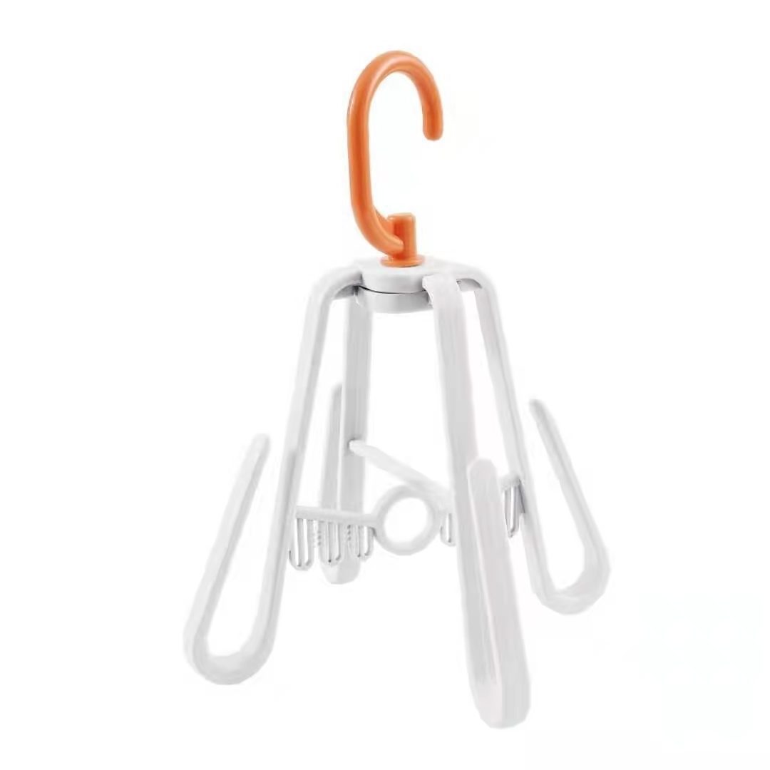 TXL456 Multifunctional Windproof Foldable 360 Degree Rotating Shoe Drying Rack Outdoor Hanging Clothes Shoe Hanger