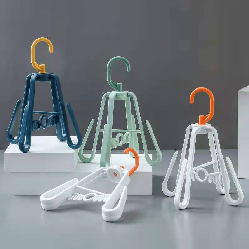 TXL456 Multifunctional Windproof Foldable 360 Degree Rotating Shoe Drying Rack Outdoor Hanging Clothes Shoe Hanger