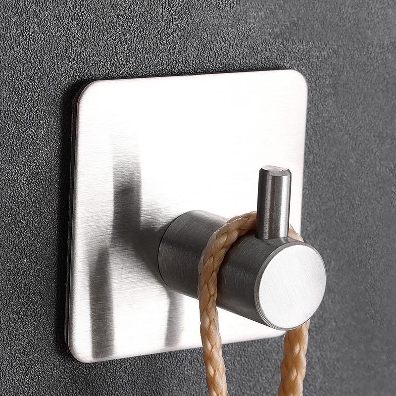 DS2956 Heavy Duty Wall Hooks Hangers Bathrooms Kitchen Stainless Steel Hooks for Hanging Coat Hat Towel Rack Adhesive Hooks