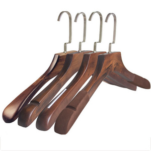 ZQ45 Vintage Retro Wooden Suit Hangers Wood Coat Clothes Hanging Rack Organizer  Coat Clothes Wood Hanger Rack