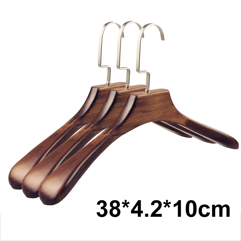 ZQ45 Vintage Retro Wooden Suit Hangers Wood Coat Clothes Hanging Rack Organizer  Coat Clothes Wood Hanger Rack