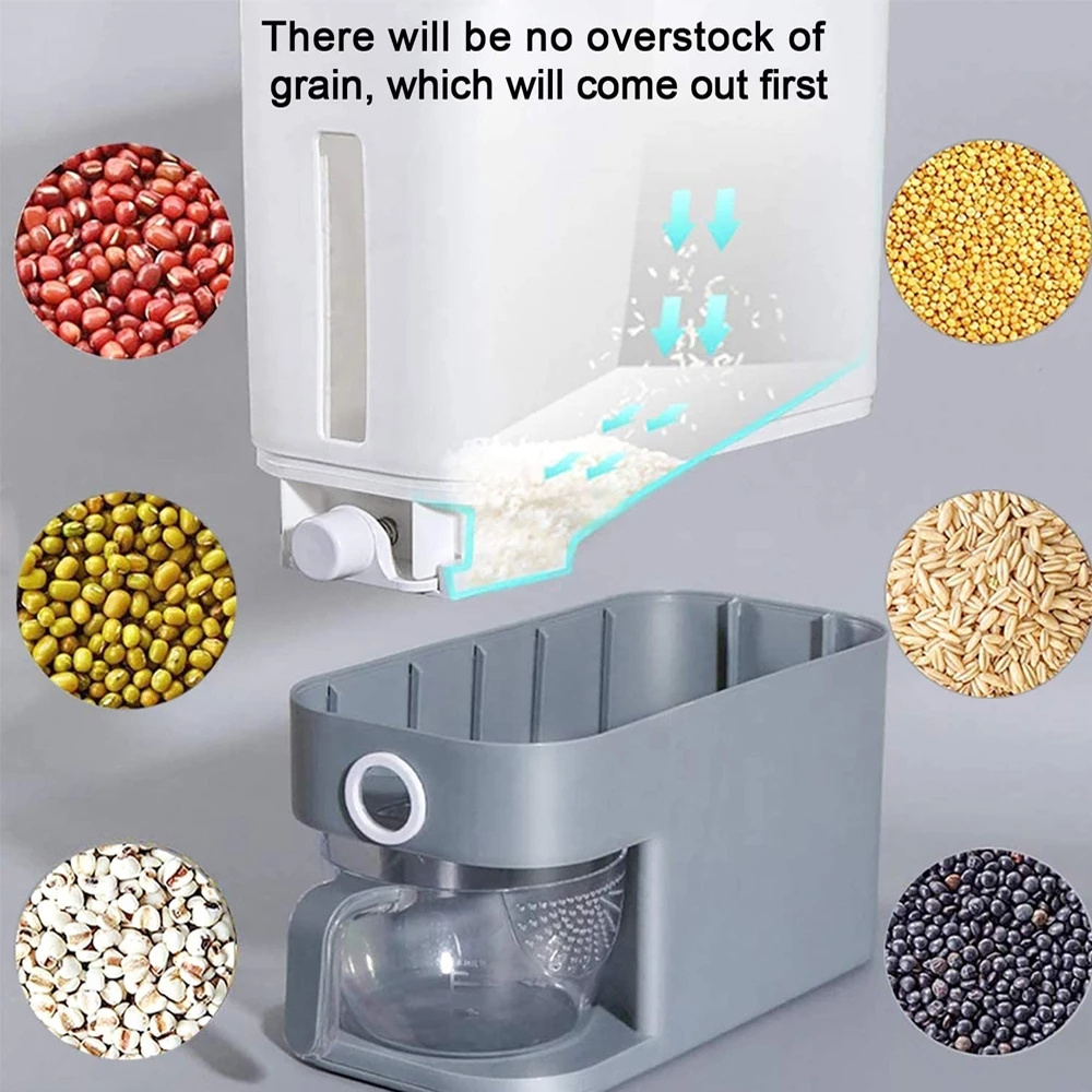 M290 Rice Bucket Dust Proof Food Storage Container Kitchen Storage Cans Detachable Grain Storage Bucket Cereal Rice Dispenser