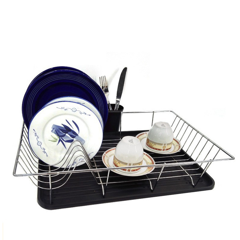 DS2329 Space-Saving Dish Racks For Kitchen Counter Dish Drainer Rack Large Dish Drying Rack with Drainboard