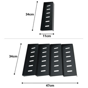 QL370 Wholesale Household Seasoning Storage Shelf 4 Layers Seasoning Organizer Drawer Metal Kitchen Spice Storage Tray