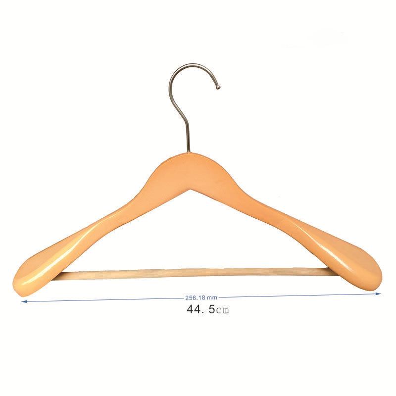 CXT465 Suit Coat Hanger with 360-Degree Rotatable Hook Customized Wood Hangers for Suits Pants Jackets Non Slip Wooden Hangers