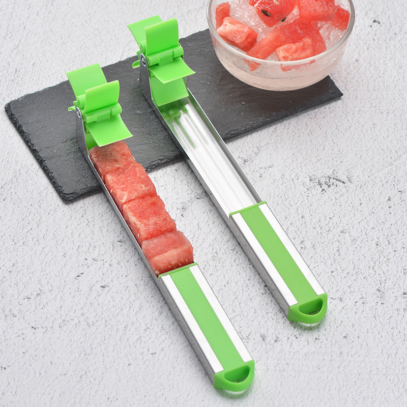 Fruit Watermelon Melon Refreshing Juice Cubes Stainless Steel Plastic Knife Slicer Chopper Tools Windmill Watermelon Cutter