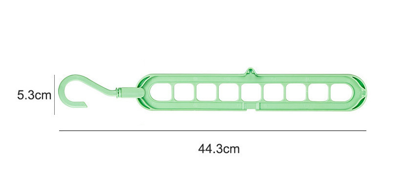 TXL479 Multifunction Creative Clothes Hanger Racks 9 Hole Towel Hook Closet Organizer Plastic Hangers Storage Rack