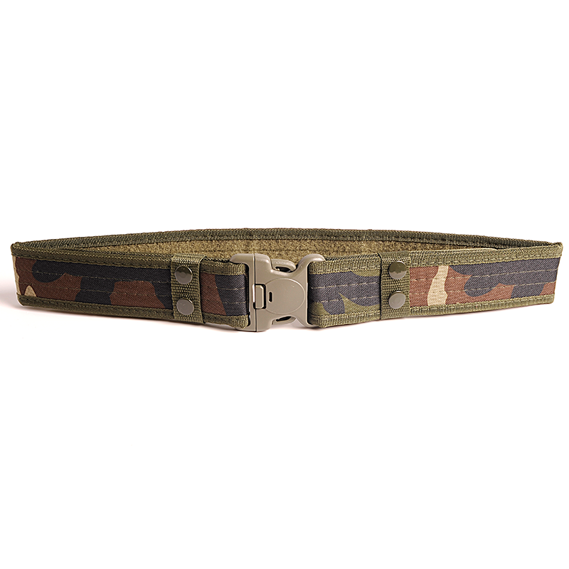 Customized Color  Tactical Weaving Belt With Plastic Buckle Quick Release Tactical Buckle