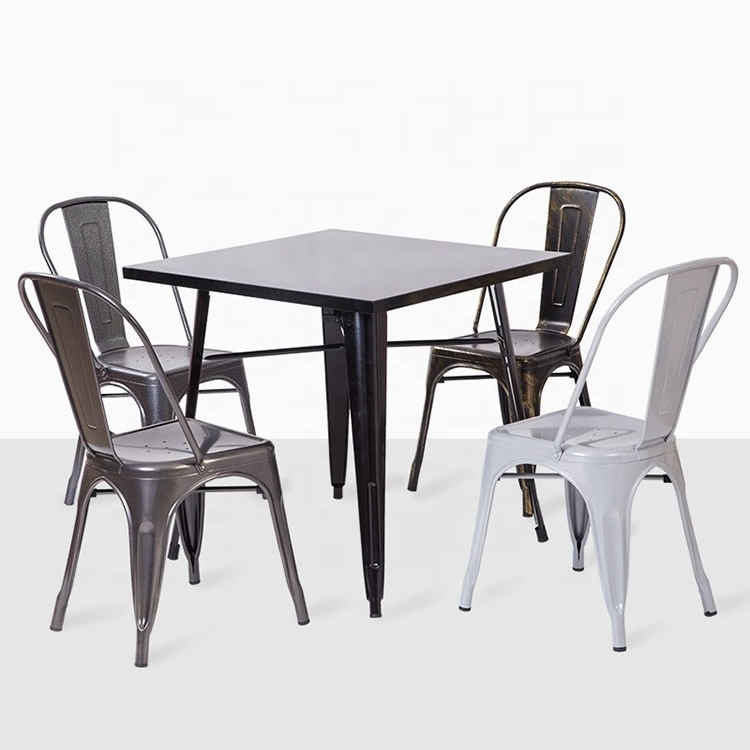 metal table restaurant vintage french chair cafe bistro chairs and tables