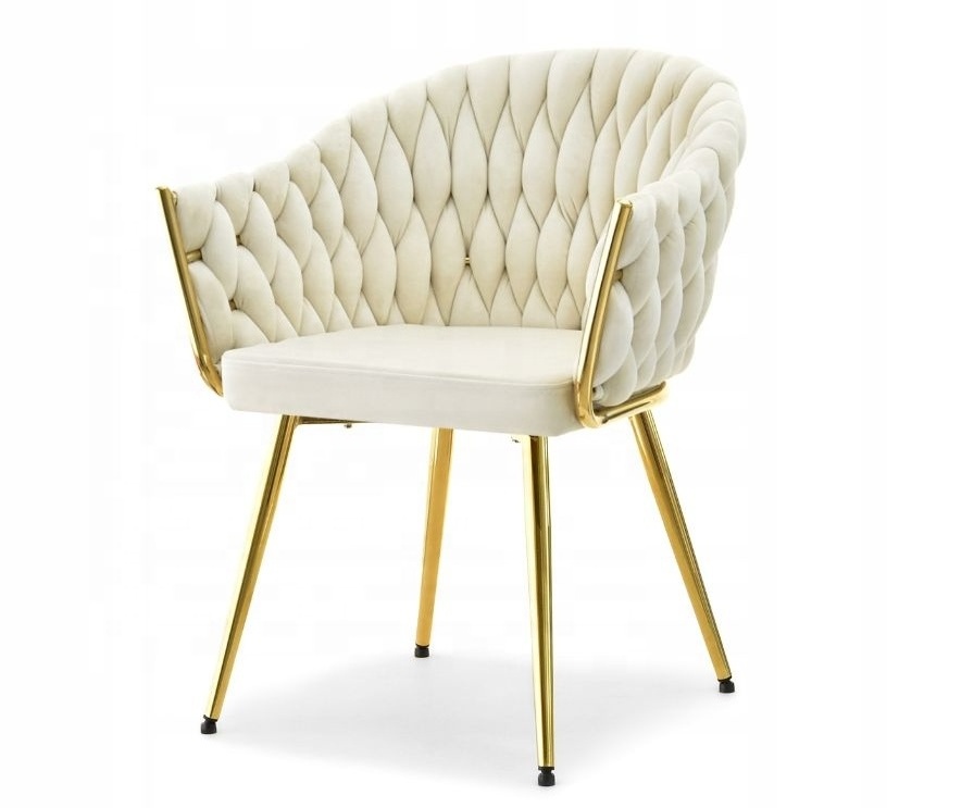 woven leather chairs beige velvet dining chair gold legs modern comfort fabric velvet dining room chair