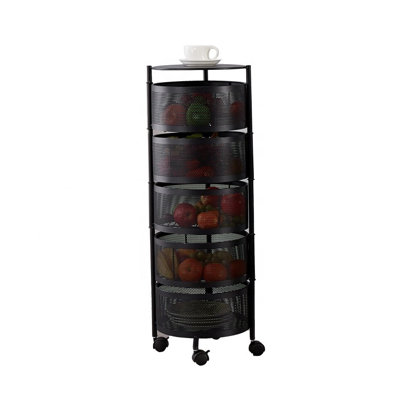 rotating basket rack vegetable storage rack rotating multifunctional rotating storage rack