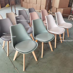 High quality classic factory design pp plastic chair  cafe dinning set with 6 chairs dining table