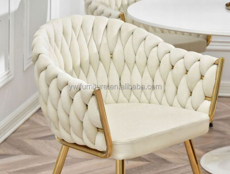 woven leather chairs beige velvet dining chair gold legs modern comfort fabric velvet dining room chair