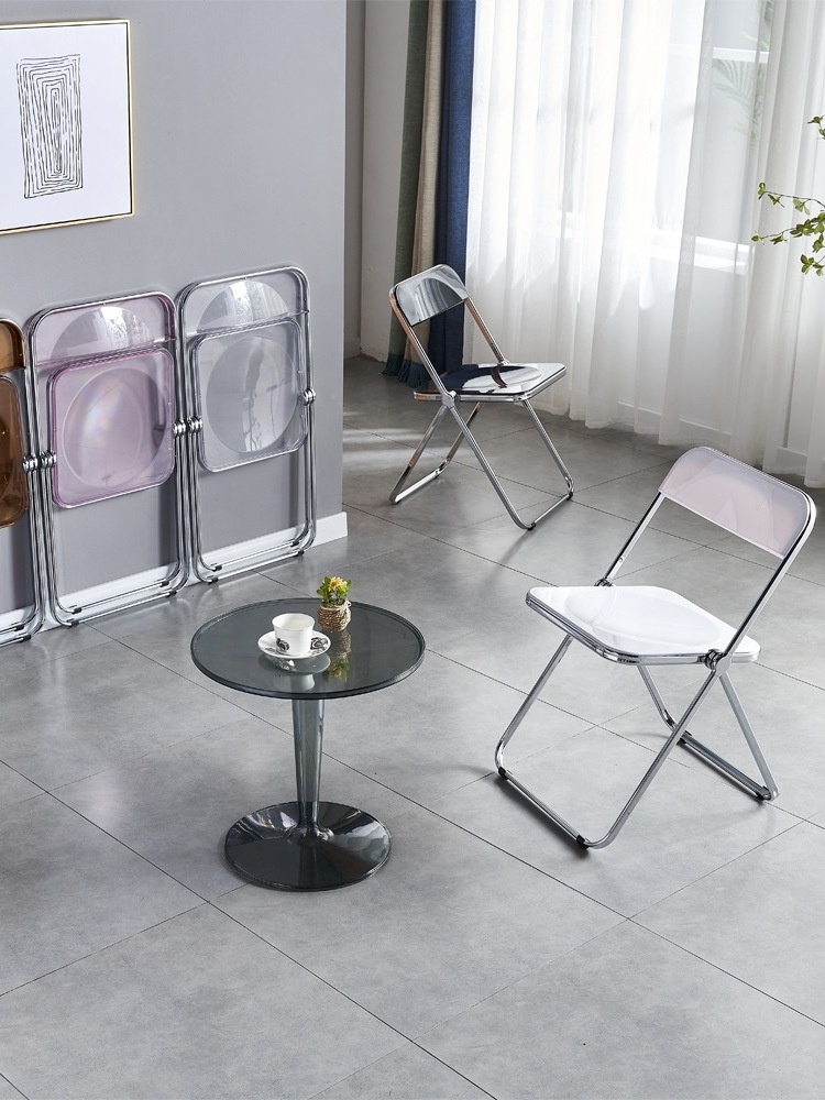 foldable chair modern simple dining shop leisure chair sales steel cheap dining room furniture chairs