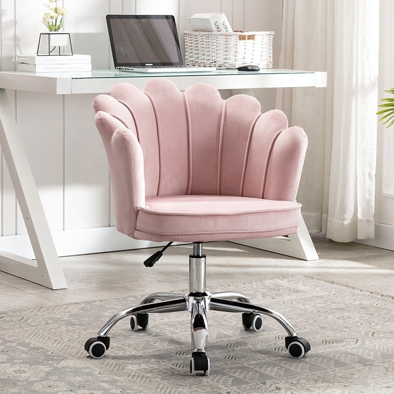 velvet office swivel computer desk chair pink make up chair swivel velvet chair