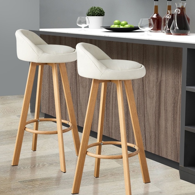 high breakfast bar chair modern wood counter stool nordic rustic classic high kitchen counter chair