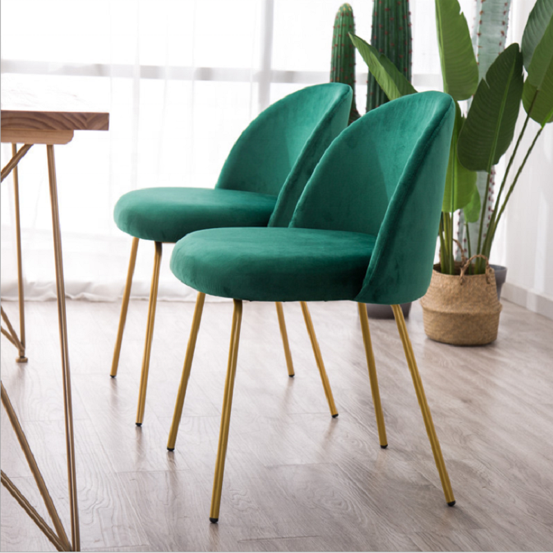 green velvet office chair velvet chair leg metal gold coffee chairs furniture dining room