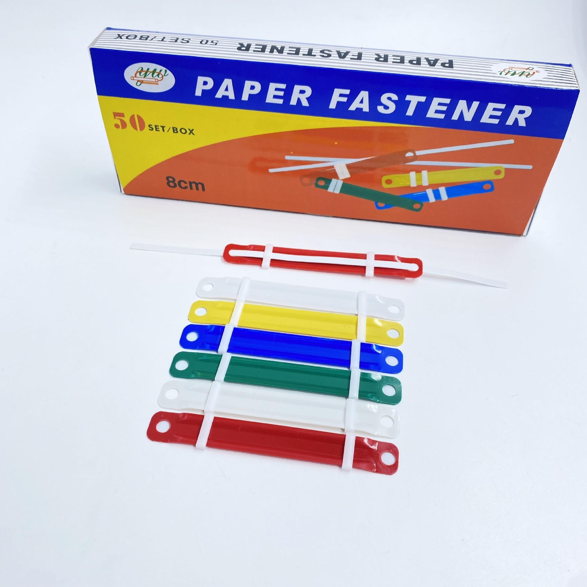 Office Stationery Supplies Colorful Pvc Plastic Prong Binding Paper File Fastener Supplier