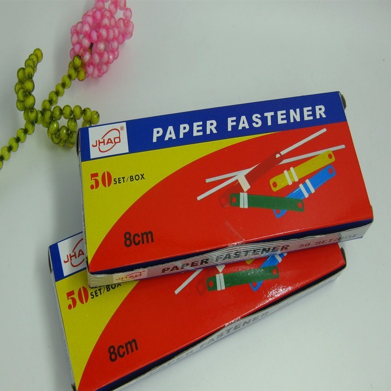 Office Stationery Supplies Colorful Pvc Plastic Prong Binding Paper File Fastener Supplier