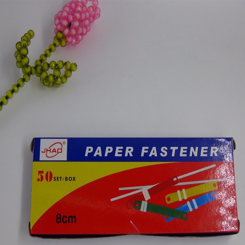 Office Stationery Supplies Colorful Pvc Plastic Prong Binding Paper File Fastener Supplier