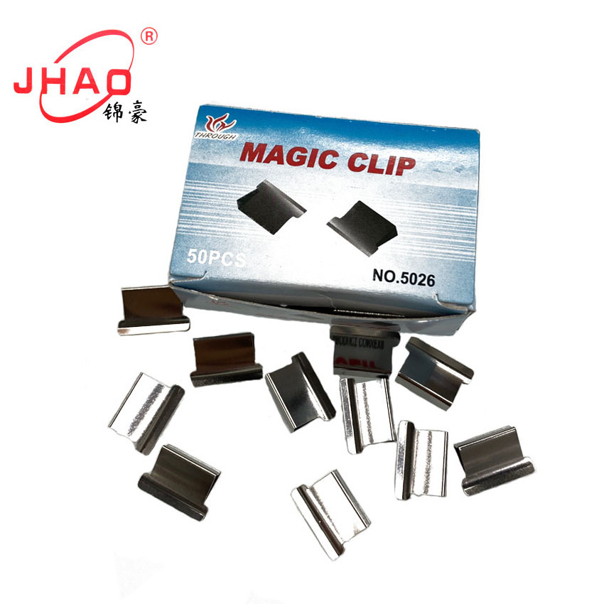 2023 High Quality Metal stainless steel refilled paper clips Clam Clips