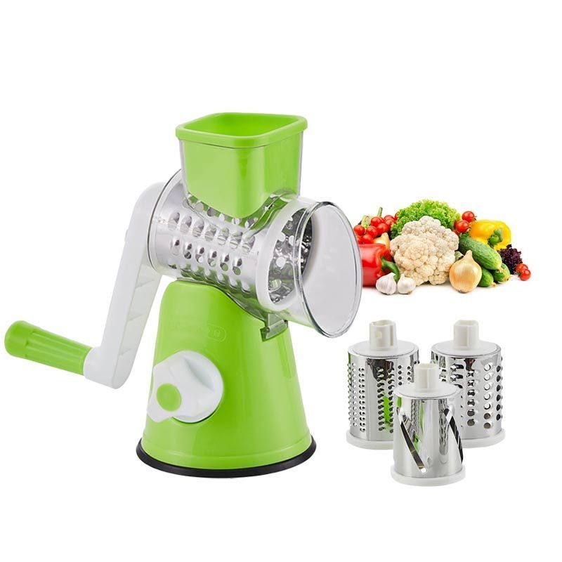 Household Kitchen Vegetable Cutter Multifunctional Hand Cranked Drum Type Vegetable Cutter