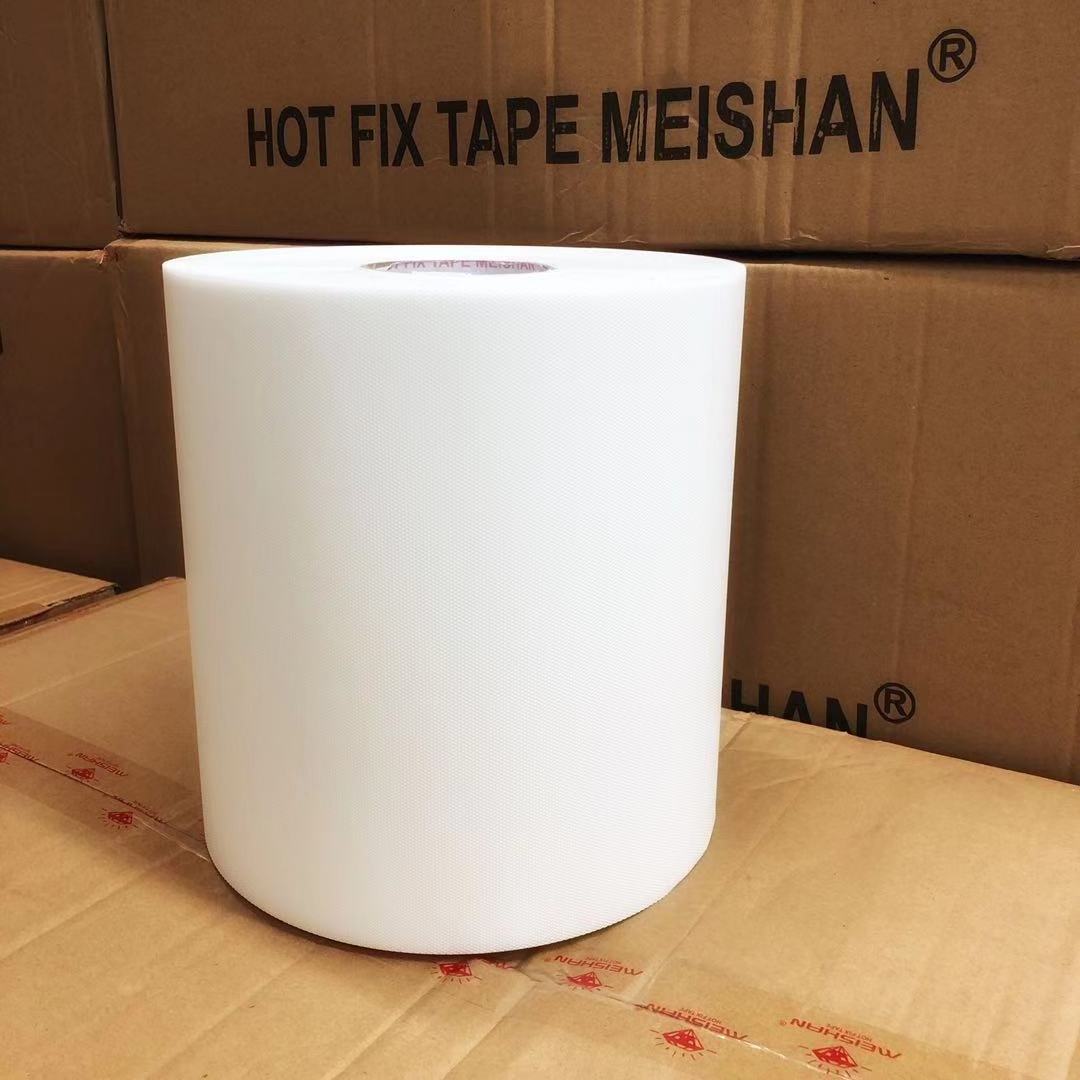 Factory Wholesale A3001 24cm*100meter Hot Melt Adhesive Paper 6 Rolls Hot fix Transfer Tape For Hot Fix Rhinestones