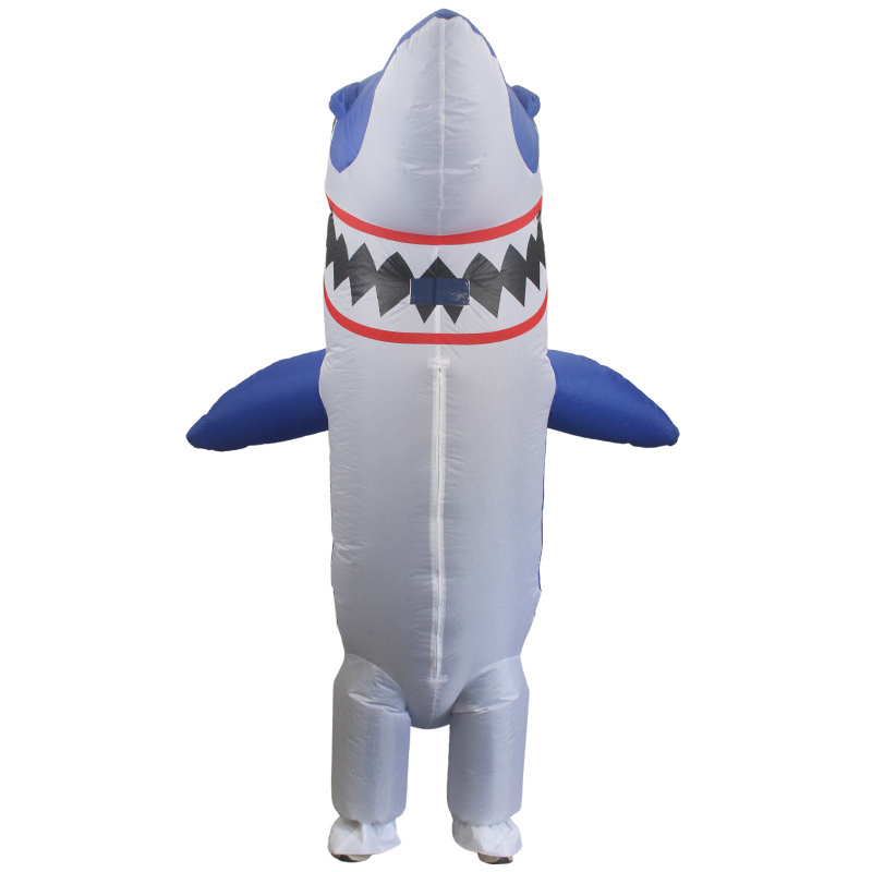 HUAYU Hot Selling Funny Full Body Costume Blue Inflatable Dolphin Shark Halloween Costumes Cosplay Party Fancy Dress