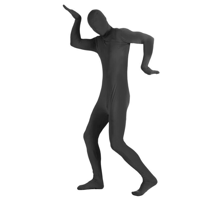 New Arrival Halloween Costume Ninja Stealth Tights Stage Black Man Invisible Clothes Performance Costume