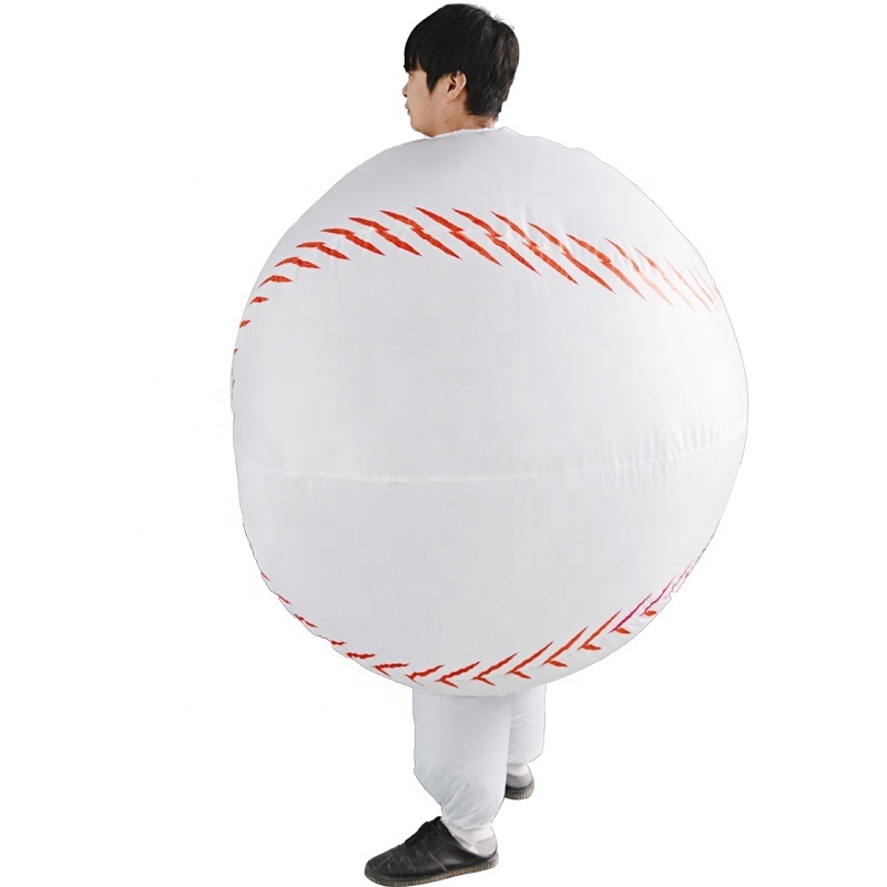 210T Material Event Inflatable Mascot Costume Adult Size Inflatable Golf Ball Costume For Cosplay Event Party