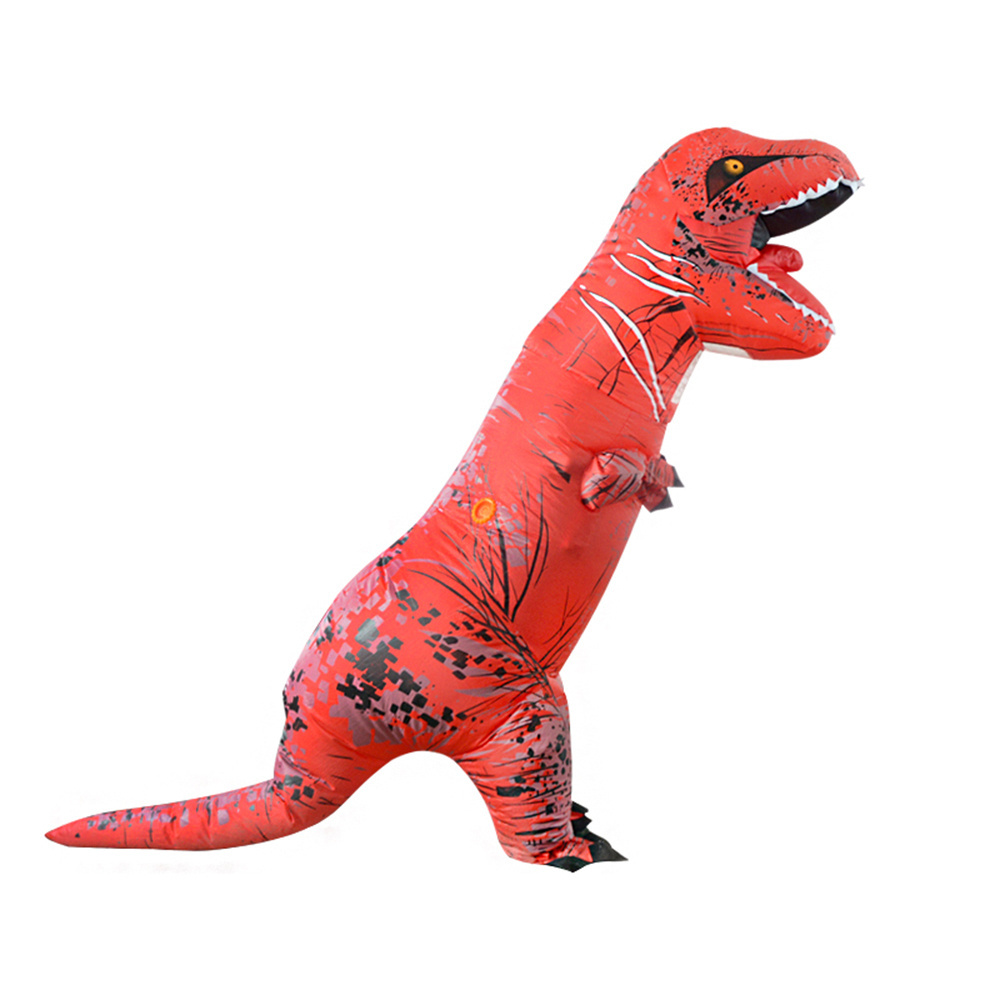 HUAYU Battery Pack Halloween Inflable T-Rex Dragon Dinosaur Inflatable Mascot Dino Costume for Adults Kids