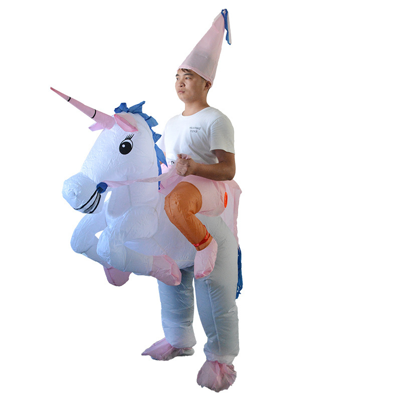 Halloween carnival fancy dress party mascot costume adult blow up suit inflatable ride on costume