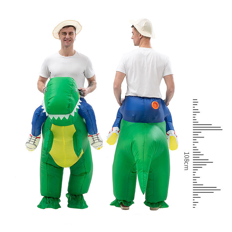 Halloween inflatable funny cosplay walking dinosaur suits mascot costume adult ride on dinosaur costume