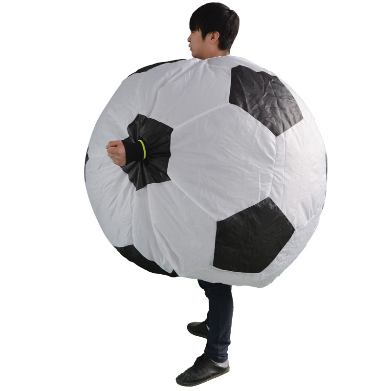 Halloween Party Fancy Dress Festival Cosplay Adult Football Inflatable Mascot Costume for Adults Polyester Unisex as Pictures