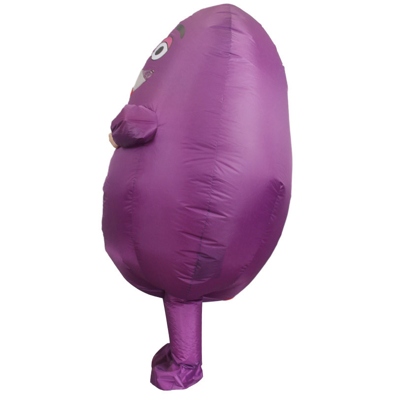 2023 New Arrival Funny Party Cosplay Blow Up Suit Cute Purple Potato Costume For Adult Party Dress