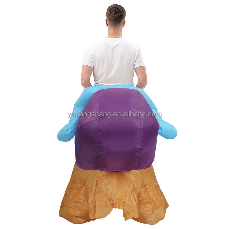 HUAYU Adult Free Size  Halloween Cosplay Fancy Costume Inflatable Grump Snail Ride-On Costume For Christmas Mascot Party