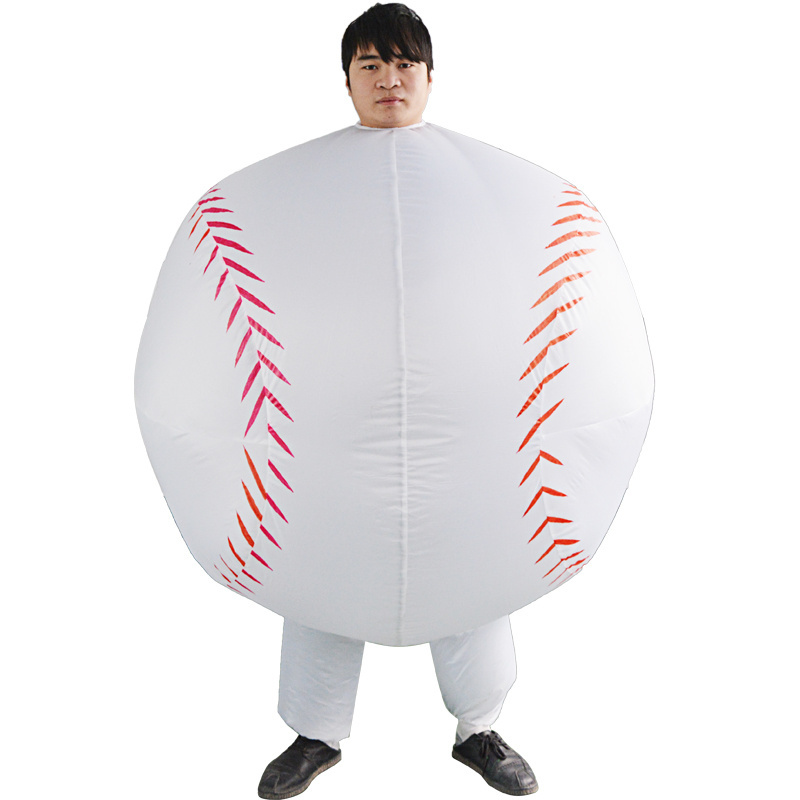 210T Material Event Inflatable Mascot Costume Adult Size Inflatable Golf Ball Costume For Cosplay Event Party