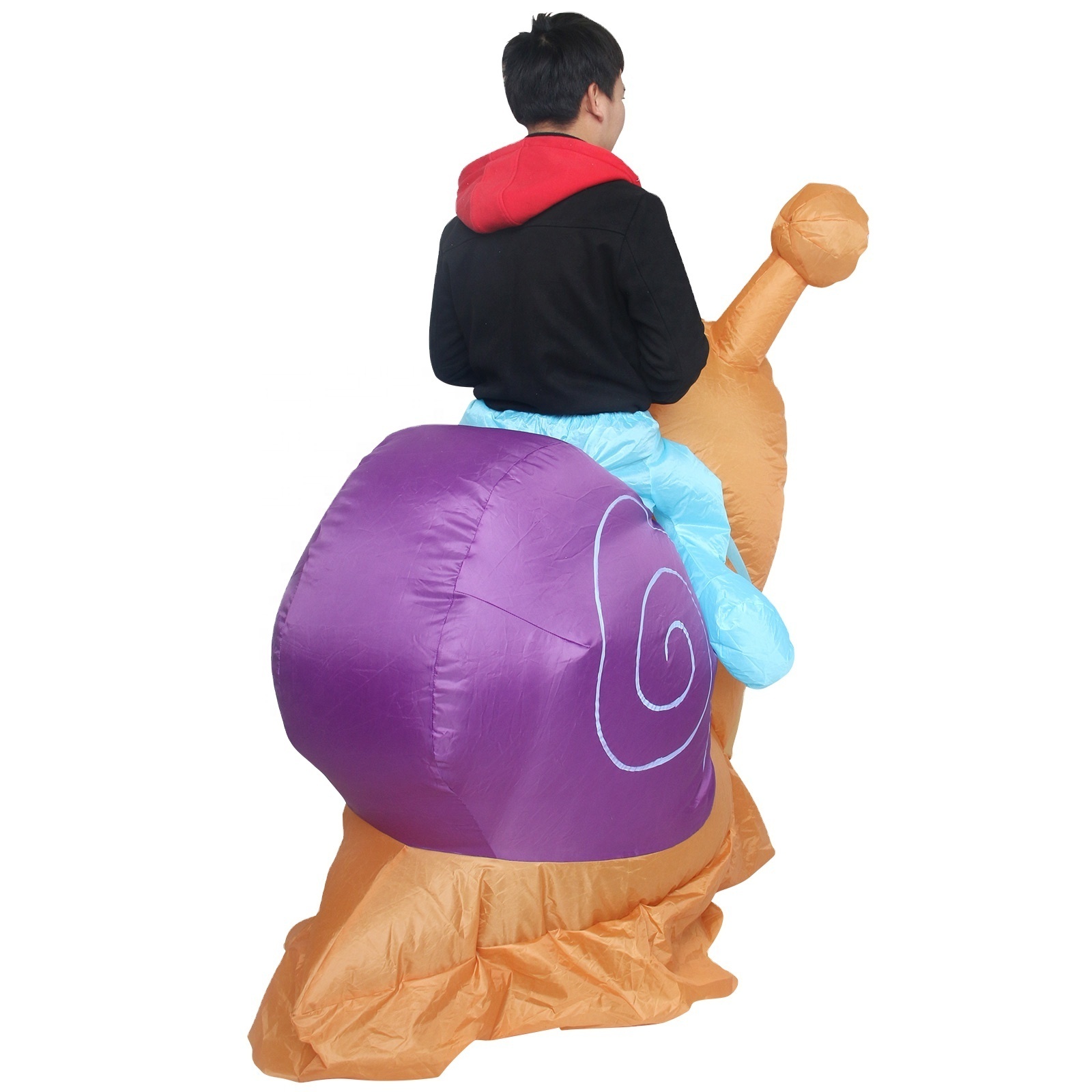 Hot Sale Adult Up Riding Snail Festival Party Decoration Dress Game Cosplay Inflatable Halloween Costume