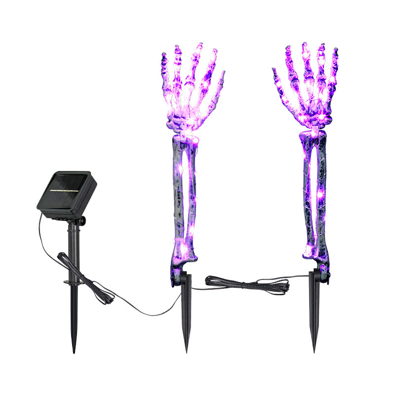 Solar outdoor lights Halloween Plant in the ground Skeleton arm for garden